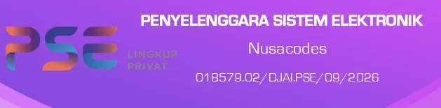 Terdaftar sebagai Penyelenggara Sistem Elektronik