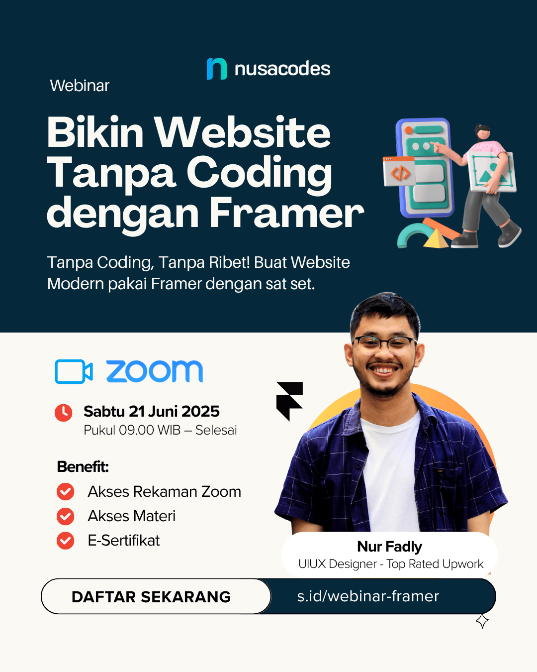 Bikin Website Tanpa Coding dengan Framer