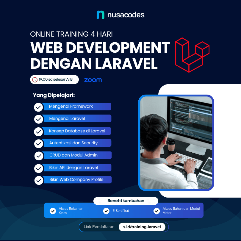 Training Online Web Development dengan Laravel