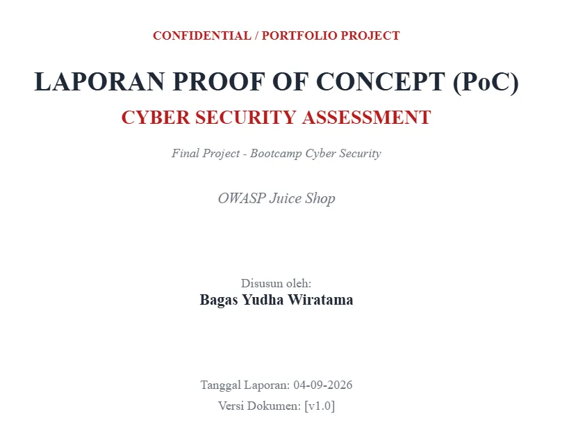Final Project Bootcamp Cybersecurity for Web: Security Assessment pada OWASP Juice Shop